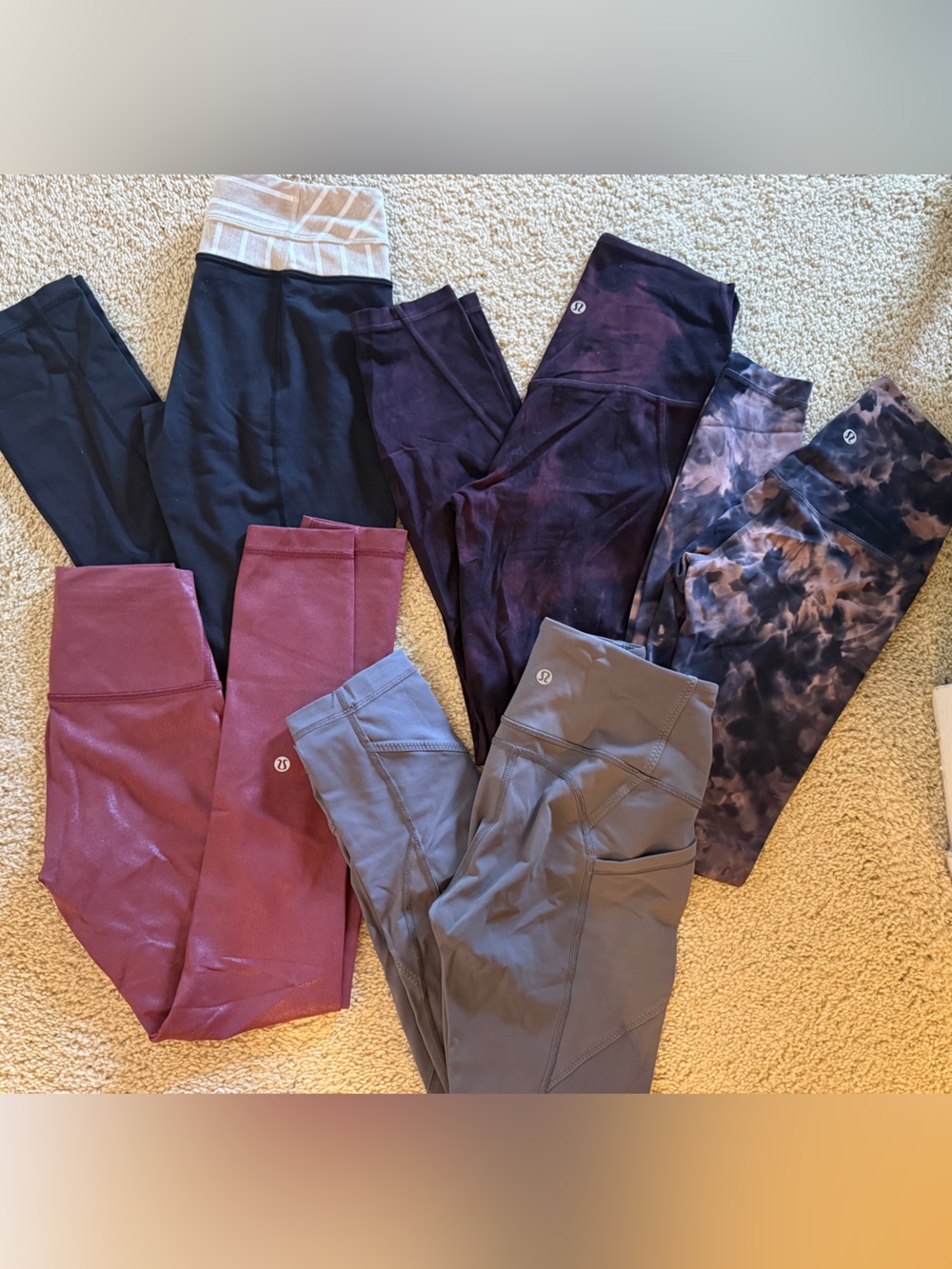 Lululemon Leggings Lot 5 Pairs Women’s Sizes 2 4 Align Wunder Under Yoga Pants